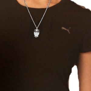 Owl charm necklaces黎